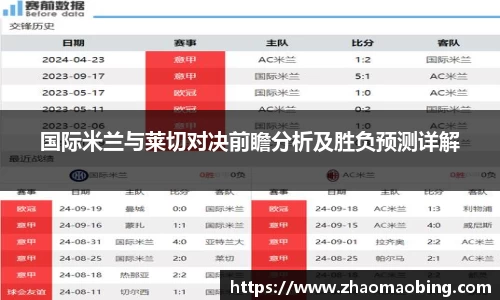 国际米兰与莱切对决前瞻分析及胜负预测详解